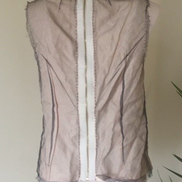 Marc Jacobs black & neutral raw edge beaded y1k vintage top 4 - Picture 3 of 4